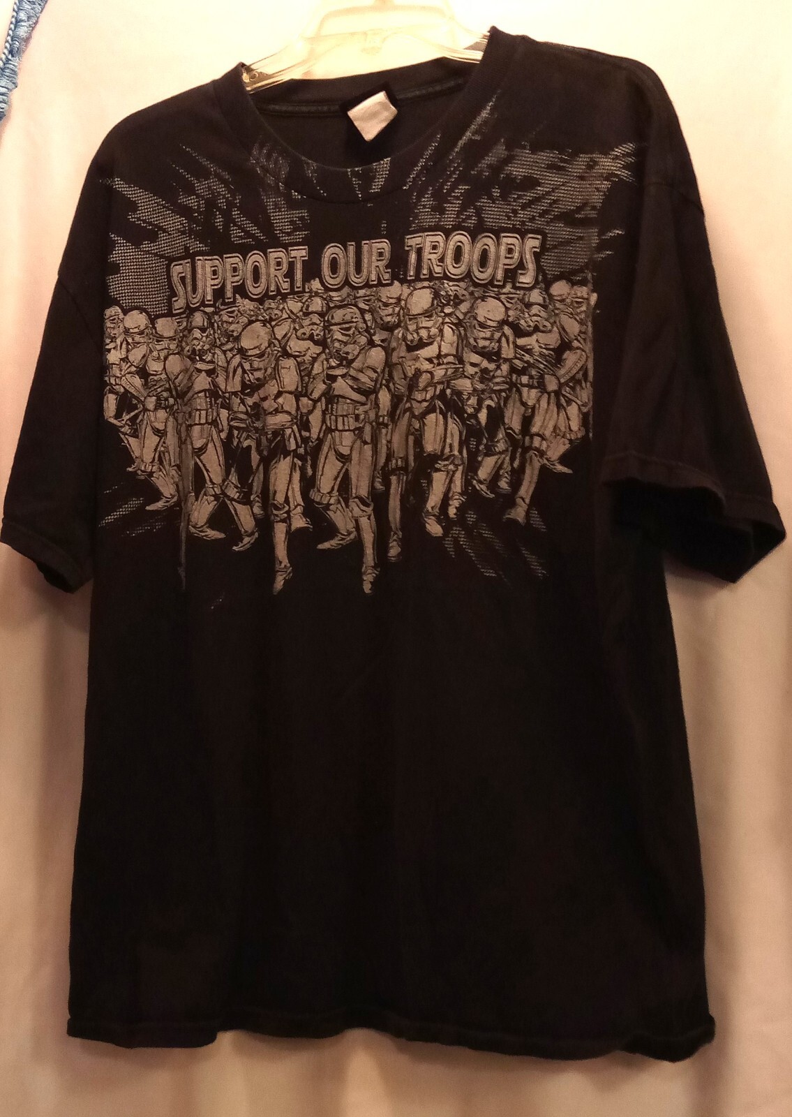 Star Wars Y2K Graphic T-Shirt Large 44x28 Inches Support Our Troops