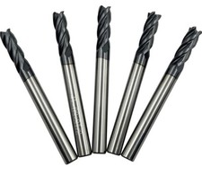 5 4 Flute 3/16 End Mill Solid Carbide TIALN Coated 4.7625mm 50mm CNC Bit NEW