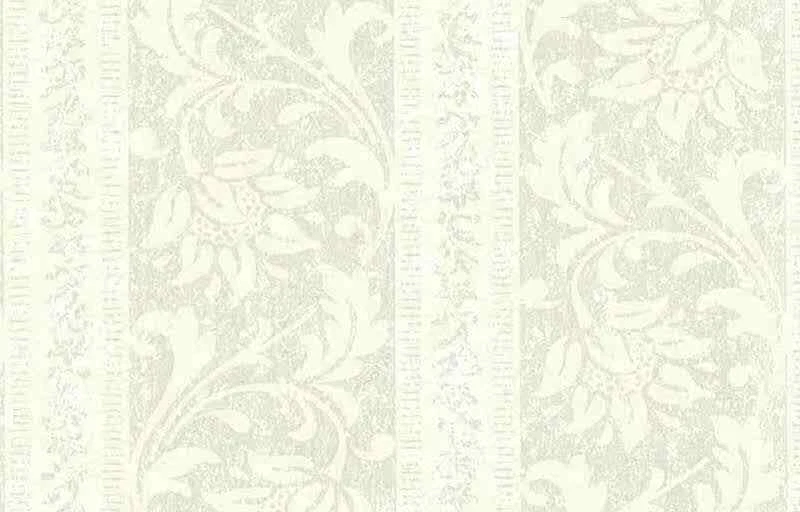 Papel tapiz damasco a rayas crema esmaltado plateado SS9795 rollos dobles Foto 2 de 2