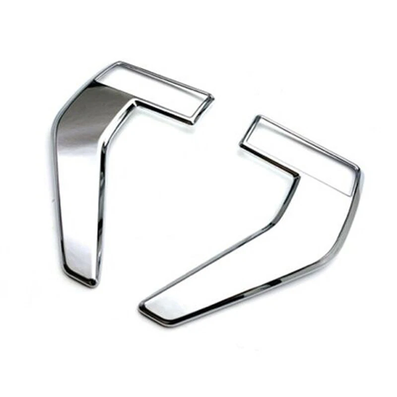 2 piezas Guardabarros delantero ventilación lateral moldura cromada apta para Ford F-150 F150 2021 2022 Foto 3 de 4