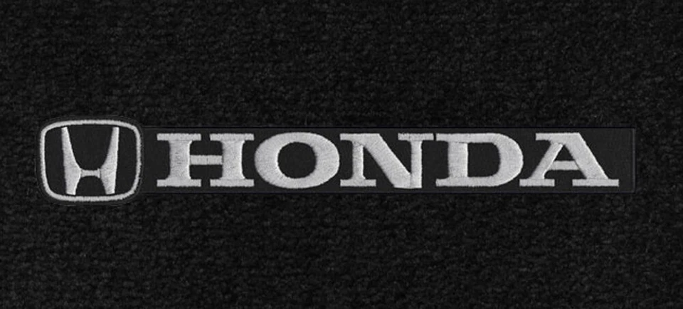 ¡NUEVO! Juego de 2 alfombrillas negras Honda Accord 2013-2017 2 puertas plateado logotipo H Foto 2 de 4