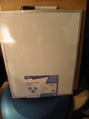 DELI DRY ERASE 11 X 14'' WHITE BOARDS (3) NEW IN BOX WITH MARKER 2 MAGNETS