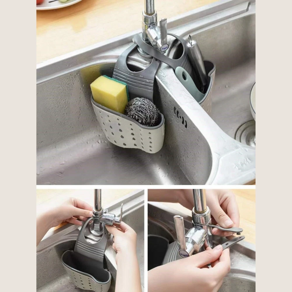 Shower Caddy with Soap Brush and Sponge Holder for Sink Shower Caddy with Soap Brush and Sponge Holder for Sink