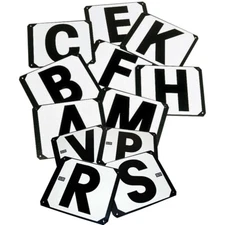 Screw-On Metal Dressage Arena Markers Letters x 12 A,K,E,H,C,M,B,F,V,P,R,S