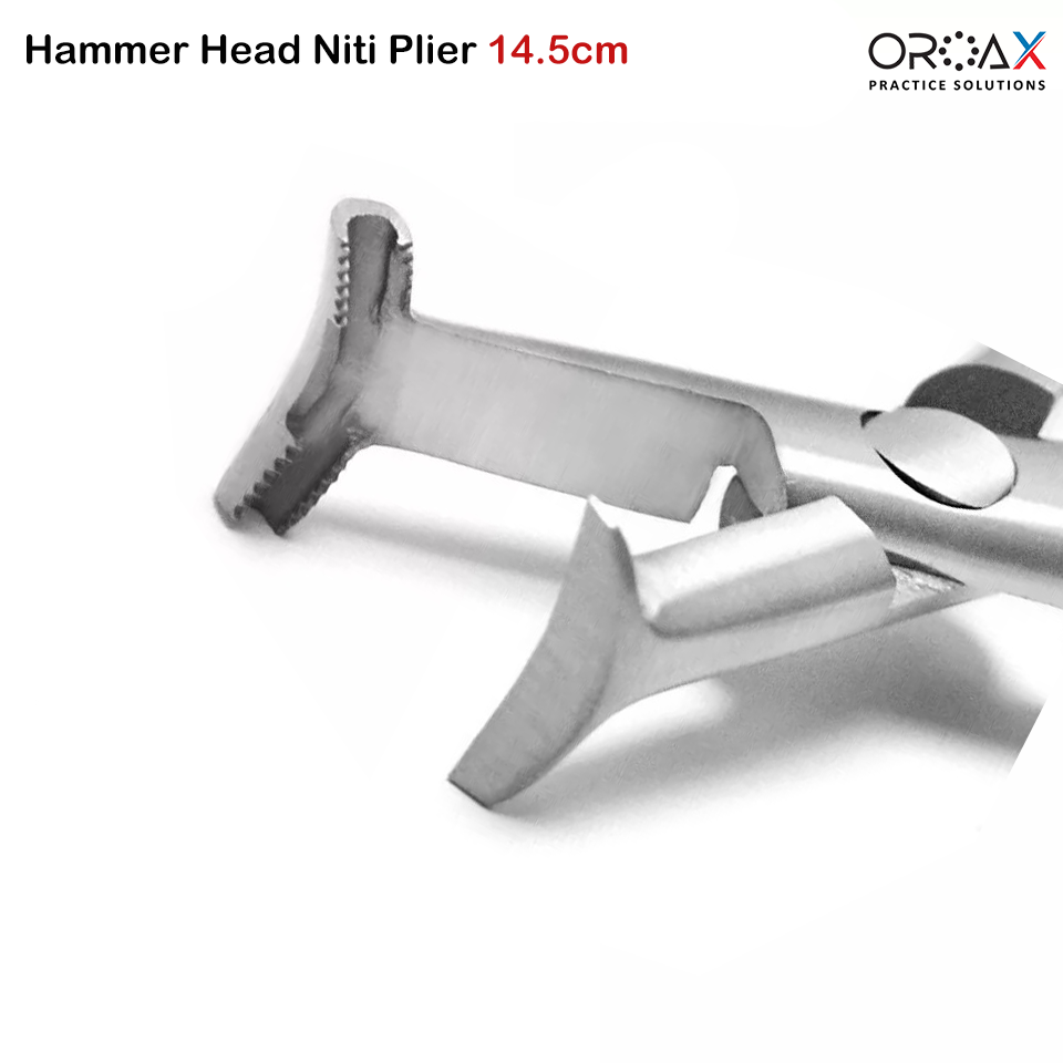 Pince Orthodontie NiTi Tie Back Hammer Head - Acier Inoxydable, Pour Laboratoire