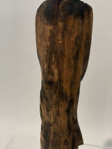 VTG Wood Hand Carved Saint Statue St. Luke Evangelist 12” Tall - Picture 8 of 13