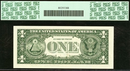 2001 $1 Federal Reserve Note PCGS 66PPQ Gem-New Fr 1926-L - Picture 3 of 3