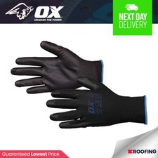 OX Tools S241111 OX PU Work Wear Protective Safety Flex Gloves Size 11 (XXL)