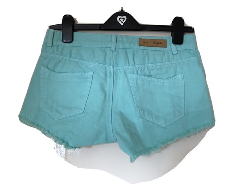 ZARA green Cotton Shorts Size 6 - Picture 6 of 10
