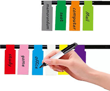 300 Pcs Colorful Cable Labels Self-Adhesive Waterproof Stickers Cord Tags New