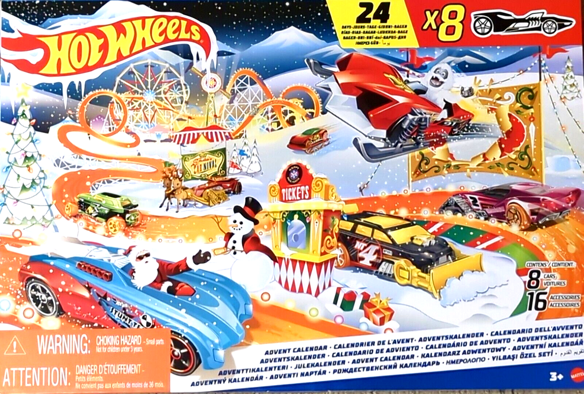 Mattel - Hot Wheels Advent Calendar 2022 [New Toy] Calendar, Toy