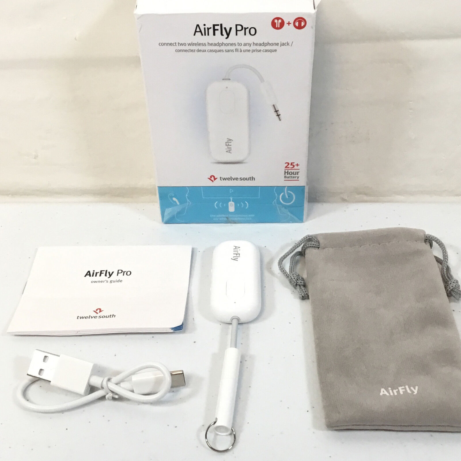 Twelve South AirFly Pro 12-1911 Bluetooth Wireless Jack Audio Transmitter  Used