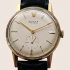Vintage 9k Solid Gold Rolex Precision Hand-Winding Men's Wristwatch Cal 1200