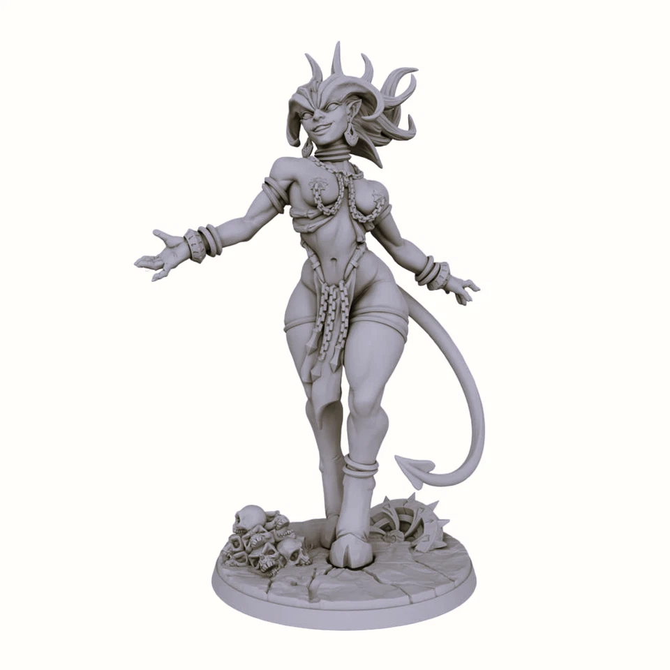 ARTISAN GUILD Lilith the Matriarch Pin-Up | The Demon King's Spawn | Fantasy D&D Miniature | A