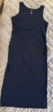 Sonoma Dress Maternity Black Size: L Cotton Polyester Spandex