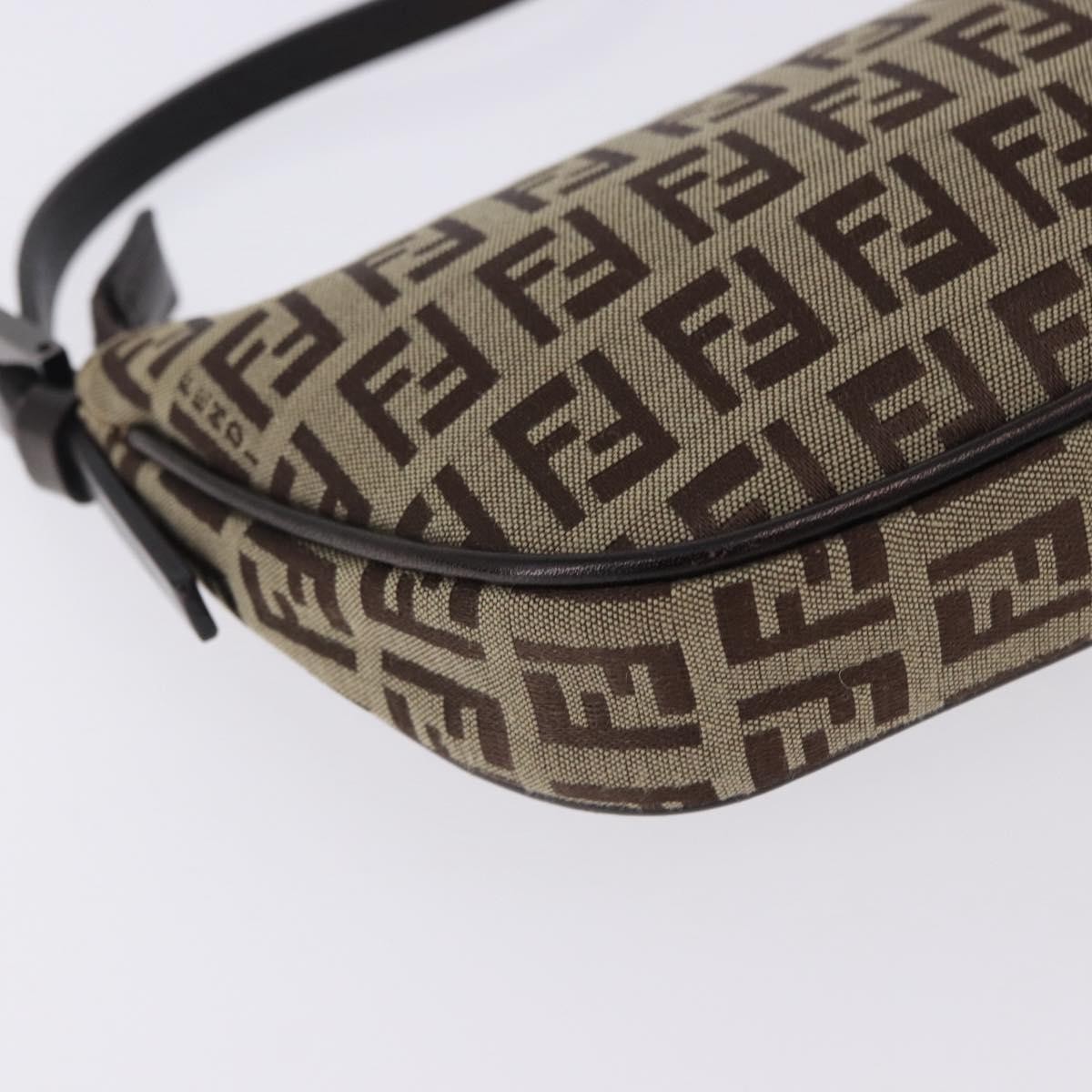 FENDI Zucchino Canvas Accessory Pouch Beige Silver 8BR133 Auth yk20873V — image 16