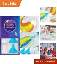 Space Rocket Bath Bombs for Kids Boys, 4 XL Natural  Organic Kid Bath Bombs ...