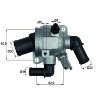 Thermostat, KüHlmittel Mahle TI 173 88