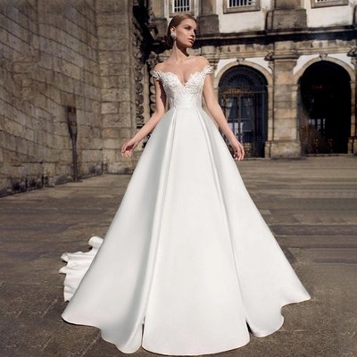 sachin and babi light blue dress Elegant Mermaid Long Wedding Dresses Chapel Train Bridal Dresses AWD1572 main image 0