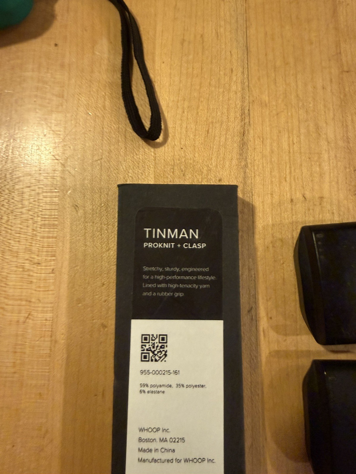 Whoop 3.0 Fitness Tracker with 2 Chargers  Black and a new strap 