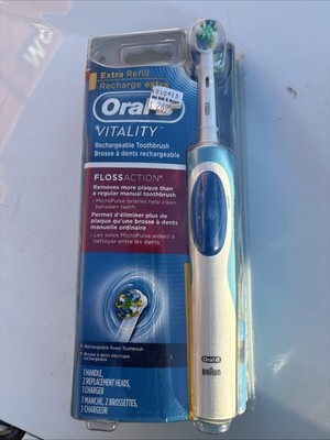 Oral-B Vitality FlossAction Electric Rechargeable Toothbrush by Braun New Sealed