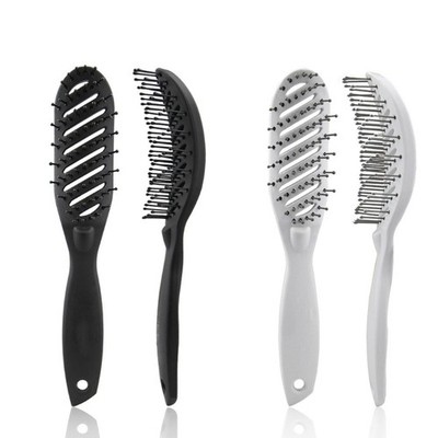 Curved Vented Detangling Hair Brush Barber Hairdressing Fast Drying Detangling