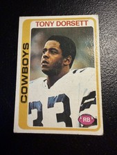 (B) 1978 Topps Tony Dorsett Dallas Cowboys HOF RC Rookie Card #315 Vintage Vg. rookie card picture