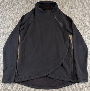 Sweat-shirt Athleta Cozy Karma Asym Faux Wrap - Femme XXS, Charbon