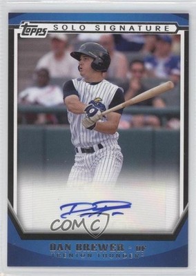 2011 Topps Pro Debut Solo Signature Dan Brewer #SSA-DB Auto 0z1