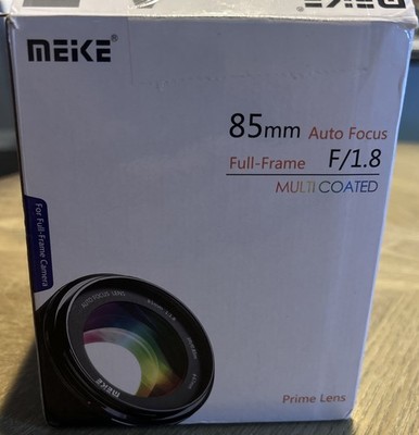 Meike 85mm f/1.8 AF Full Frame Portrait Lens   Canon EF Mount  MANUAL FOCUS ONLY