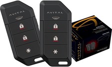 Avital 3103-L Automotive 1-Way Security System with Two 4-Button Remotes