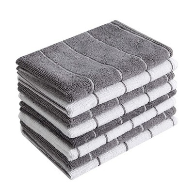 Microfiber Kitchen Towels Super Absorbent Soft And Solid Color Dish Towels 8 Pac