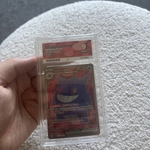 Pokémon TCG Gengar EX 193/162 Temporal Forces Graded Ace 9 Mint
