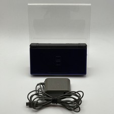 Nintendo DS Lite Handheld System - Cobalt/Black Tested w/ Charger - No Stylus