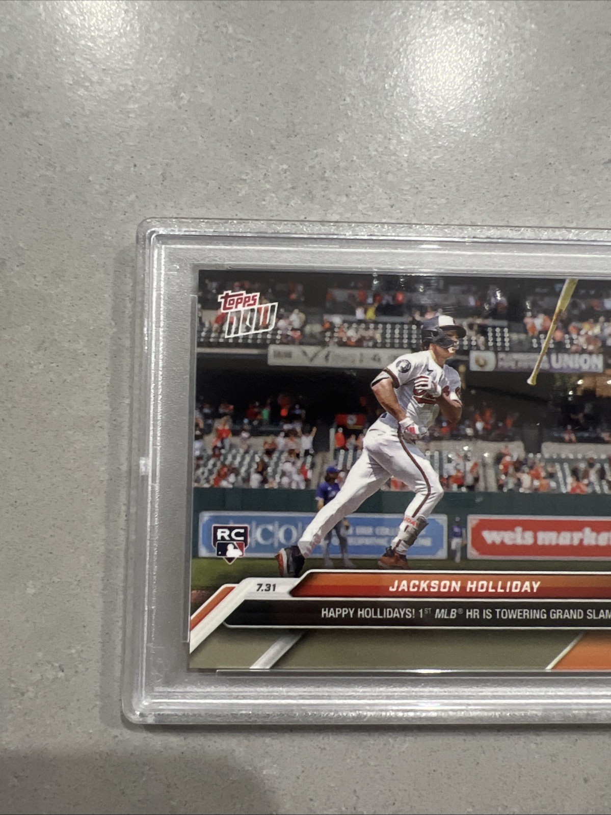 2024 Topps Now #498 Jackson Holliday Rookie RC Baltimore Orioles MLB PSA 10 view 2