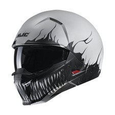 Casco HJC semiplano gris claro/negro i20 Scraw MC10 - 2303-702