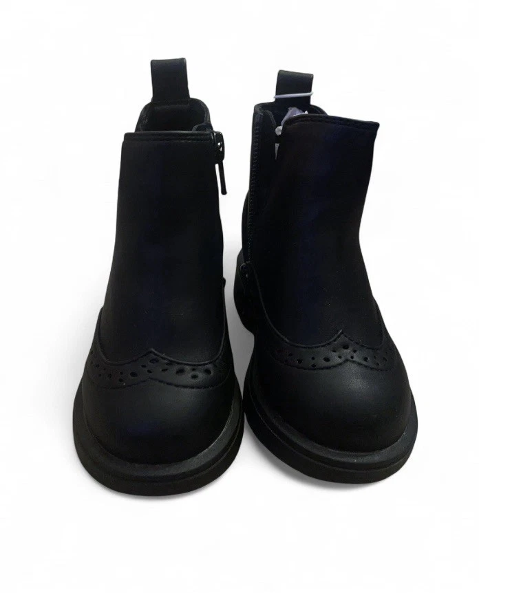 Botas negras Gap para niños pequeños con cremalleras laterales talla 5 nuevas con etiquetas Foto 2 de 4