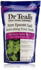 Dr Teal's Epsom Salt Foot Soak, Cooling Peppermint, 32 Ounce