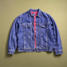 Vintage Gap Denim Jacket Men's M Lined Duck Print Trucker Type 3 Made In USA