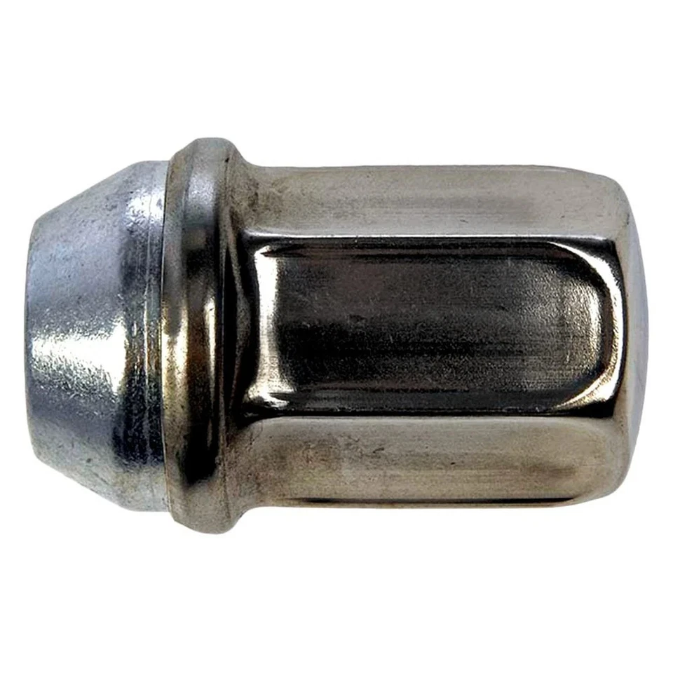 For GMC Sierra 2500 HD 01-12 Dorman Chrome Cone Seat Flattop Capped Lug Nuts Foto 2 de 2