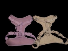 Dog Harness Sz L (2 Pack) Padded/Adjustable/ Lift Handle/ Gray/Purple
