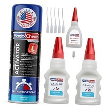 CA Glue with Activator 2 x 1.7 oz  13.5 fl oz , Large Set 1 Pack 