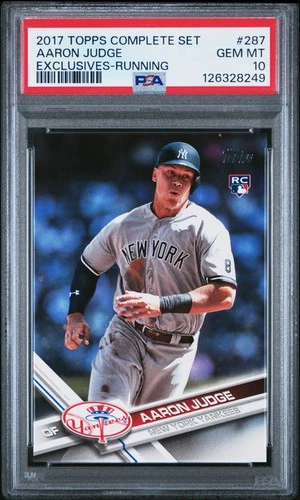 2017 Topps Complete Set Exclusives #287 Aaron Judge Running PSA 10 RC