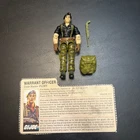 Gi Joe 3.75 Action Figure Flint 1985 Complete W/Filecard L6