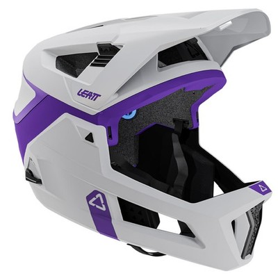 Leatt Helmet MTB Enduro 4.0 grey M MTB Trail Magnetverschluss Turbine Technology