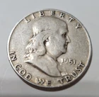 New Listing1951 P Franklin Silver Half Dollar