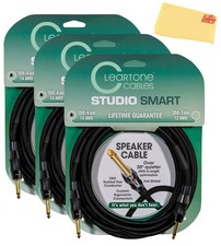 Cleartone 15-Foot Studio Smart Speaker Cable, 14 AWG - 3 Pack