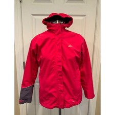 Adidas Dark Pink Hooded Zip-Up Jacket w/ Removable Fleece Lining, Size Medium