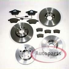 Bremsscheiben Ø 288 mm + Ø 245 mm + Bremsbeläge vorne + hinten für Audi A4 [B5]