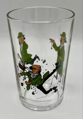 Verre TINTIN à 3 professeurs Tournesol - Lombard 1974 - TBE - Bild 1 von 3